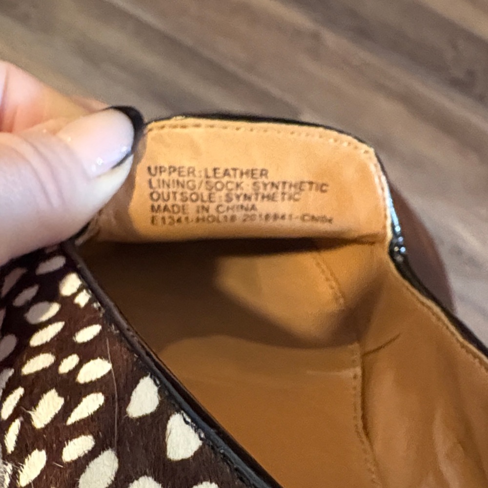J. Crew Brown and Cream Spotted Loafers - Picture 5 of 6